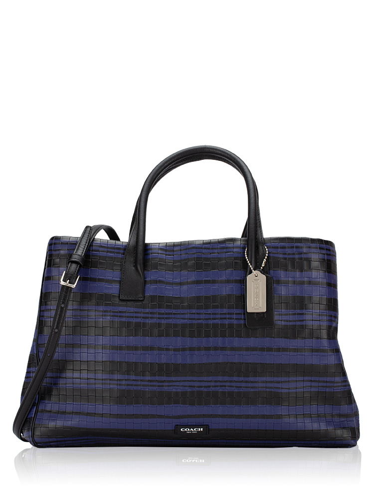 30181 Restored Bleecker Studio Tote Purple Black