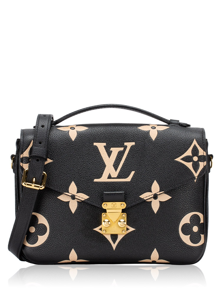 Monogram Empreinte Bicolor Pochette Metis Noir Crème