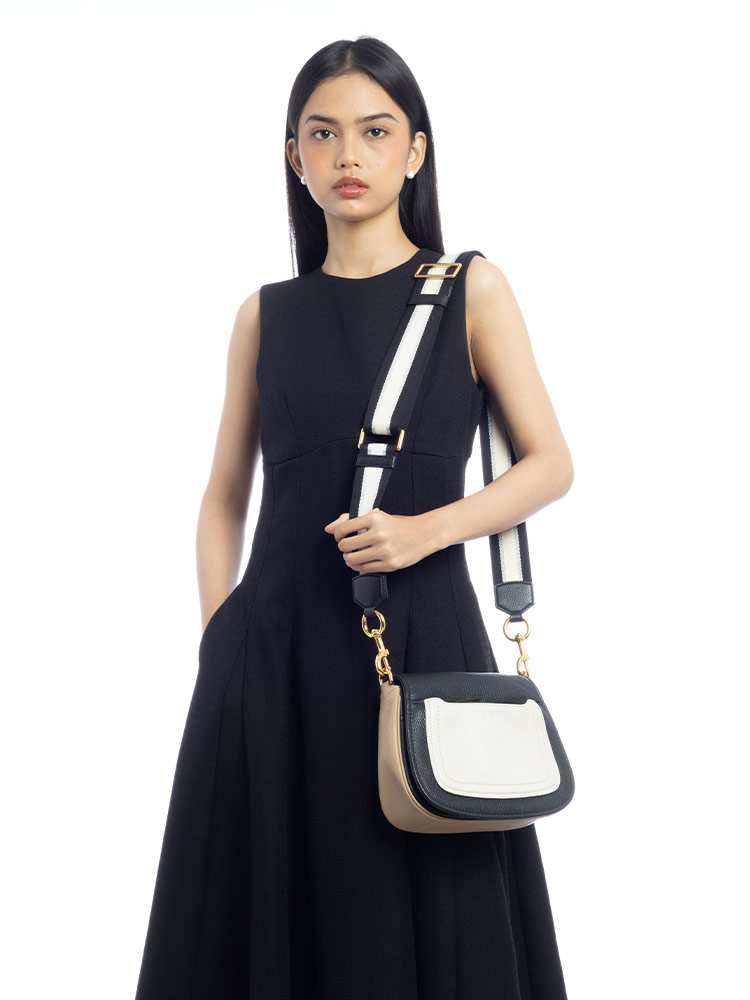 Empire City Mini Messenger Beige Black