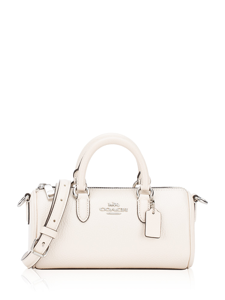 CO991 Lacey Leather Crossbody Chalk
