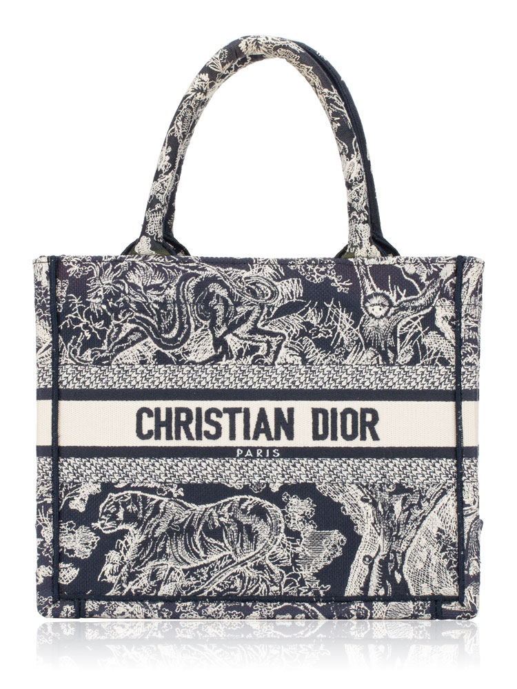 Toile De Jouy Dioriviera Small Book Tote Blue