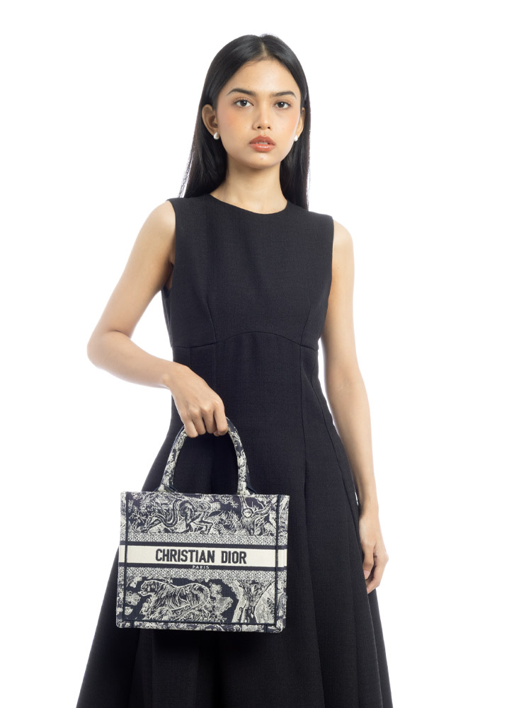 Toile De Jouy Dioriviera Small Book Tote Blue