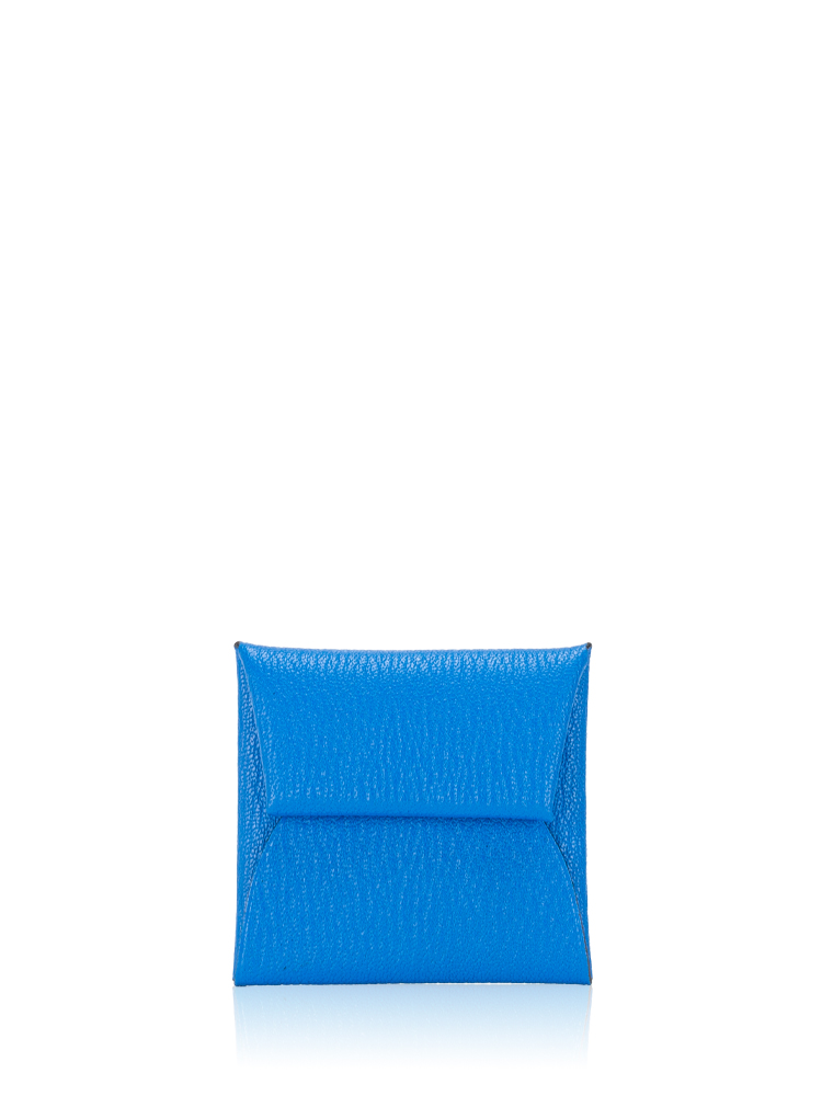 Chevre Mysore Bastia Coin Purse Bleu Hydra