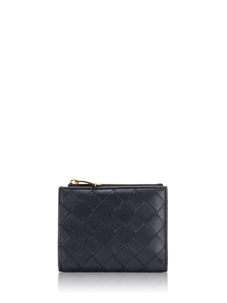 Nappa Intrecciato Small Bi-Fold Wallet Space