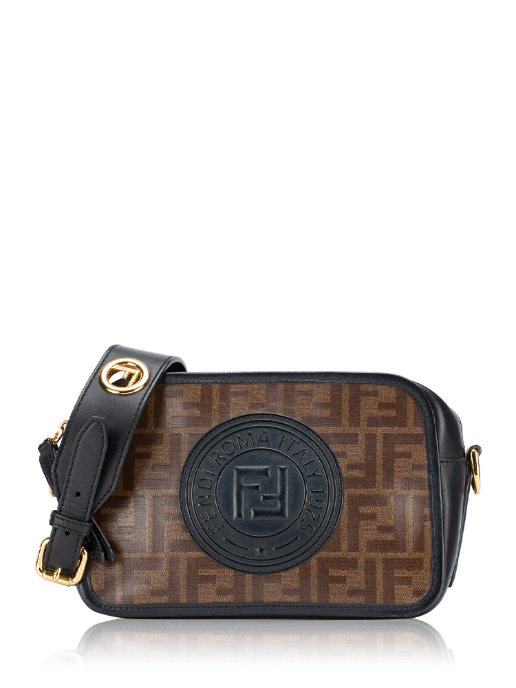 FF 1974 Stamp Patch Camera Bag Mogano Panna Nero