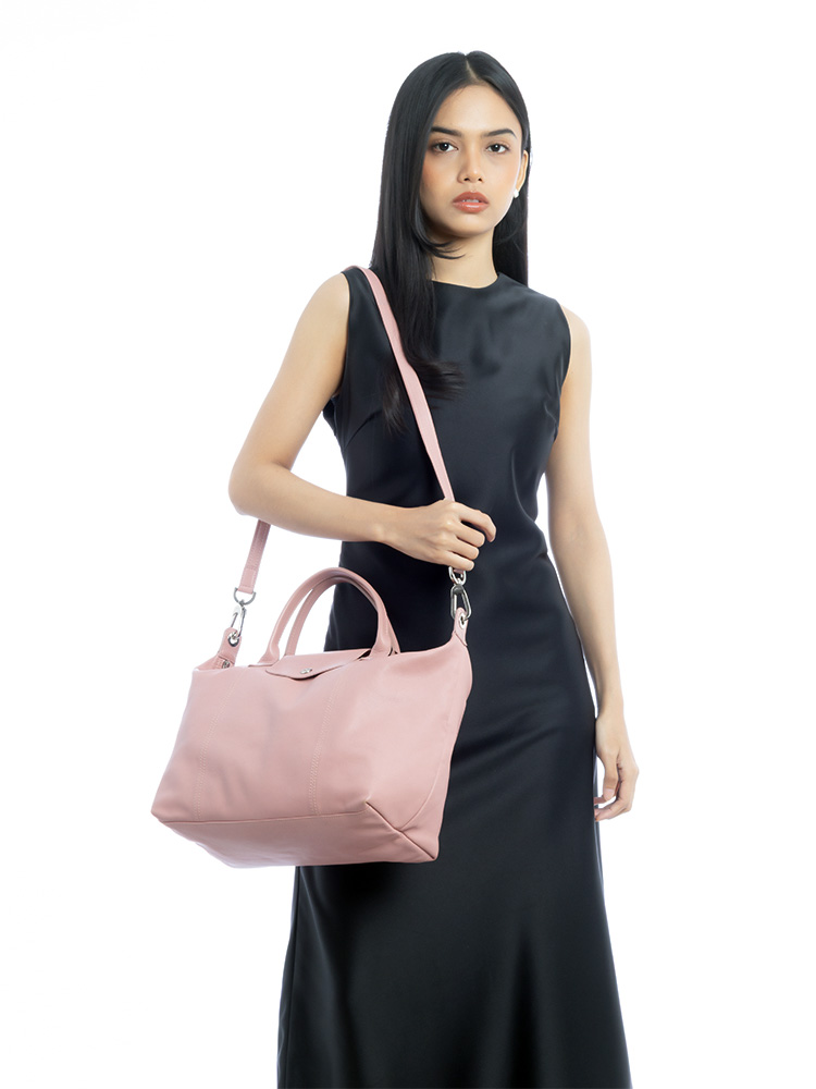 Le Pliage Cuir Medium SH Blush