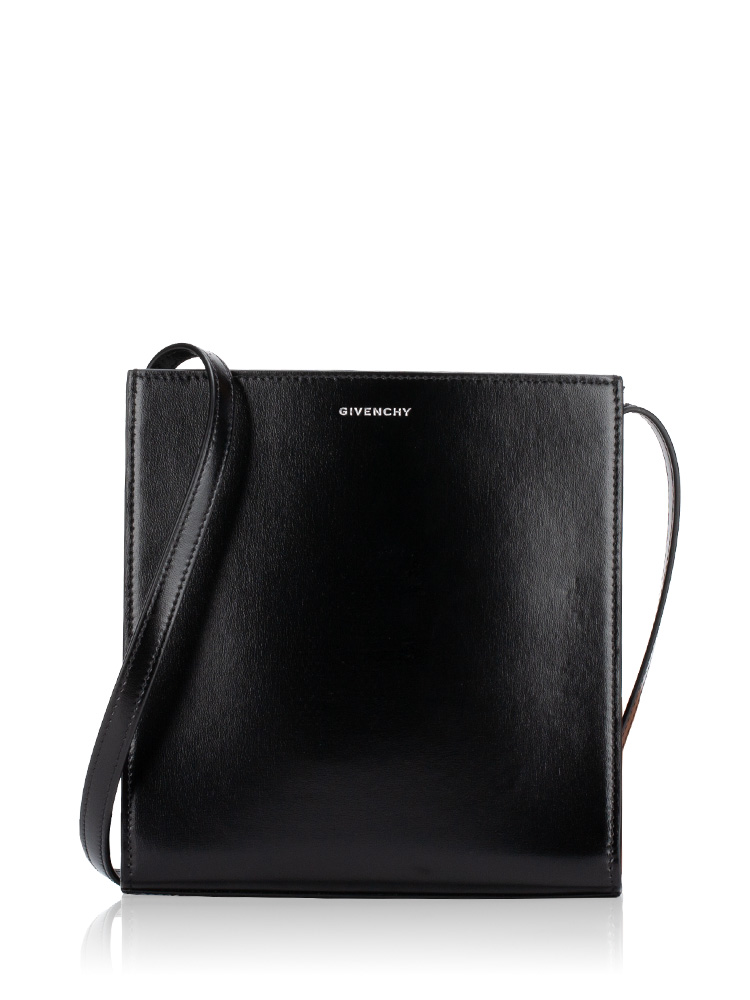 Calfskin 4G Logo Uniform Square Crossbody Black