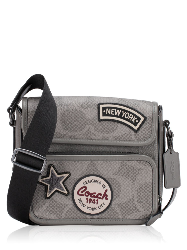 CCG29 Signature Sullivan Flap Crossbody Grey Multi
