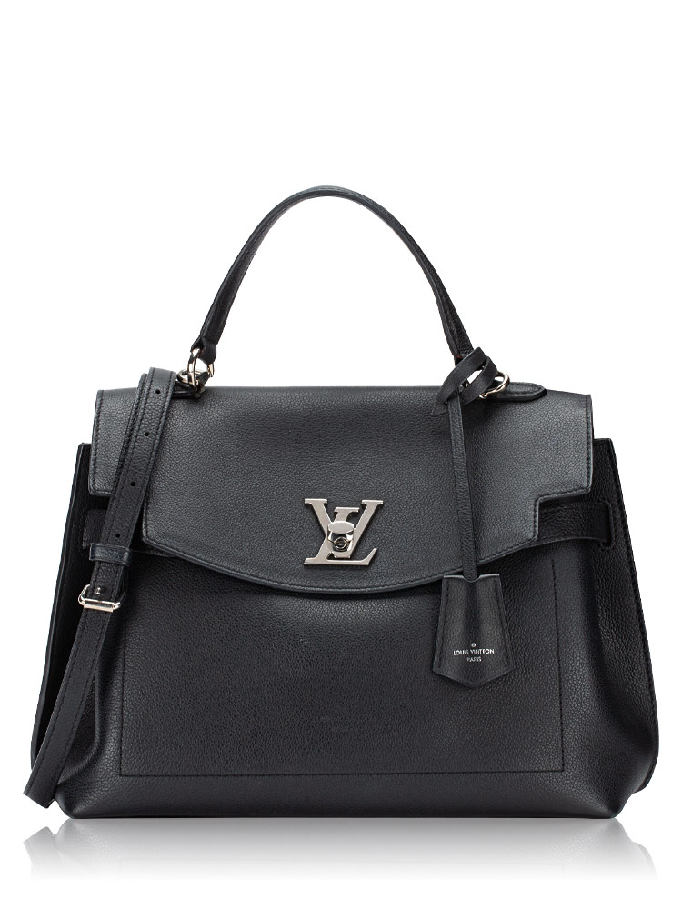 Soft Calfskin Lockme Ever MM Noir