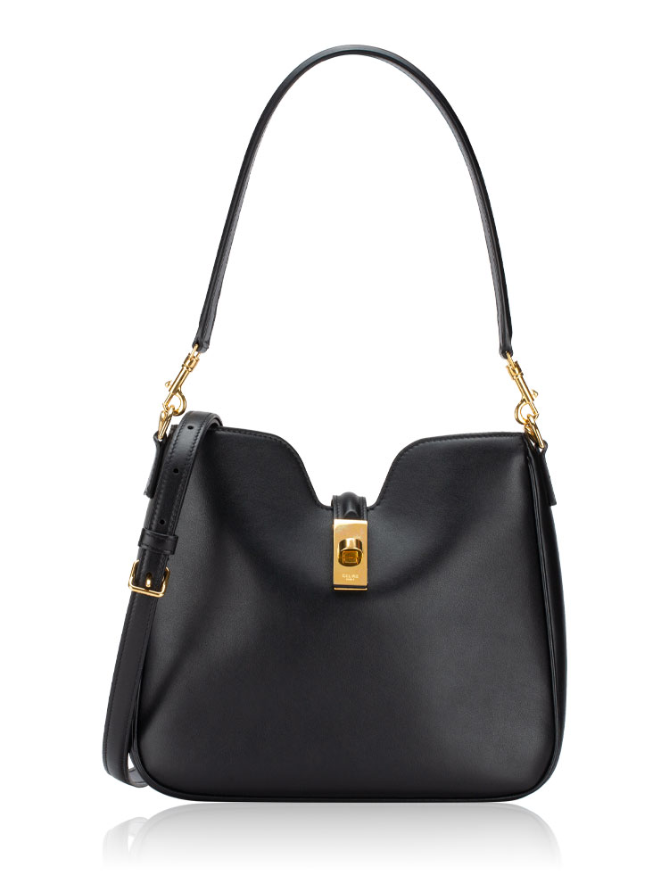 Smooth Calfskin Camille 16 Small Soft Bag Black