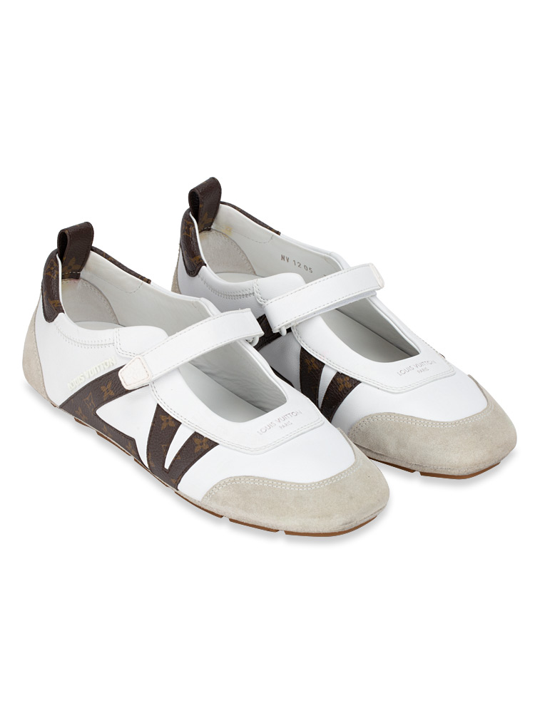 Nappa LV Mary jane Sneakerina Blanc Sz 39.5