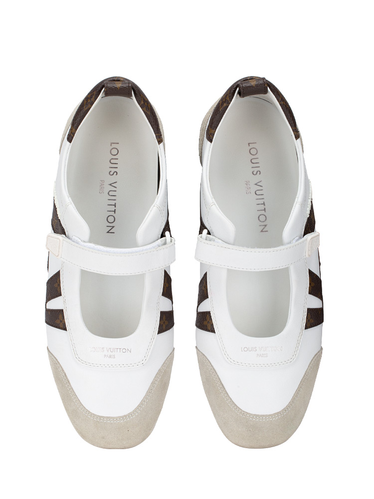 Nappa LV Mary jane Sneakerina Blanc Sz 39.5