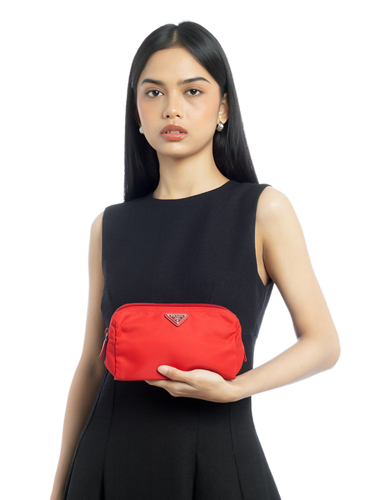 1NA693 Vela Cosmetic Pouch Rosso