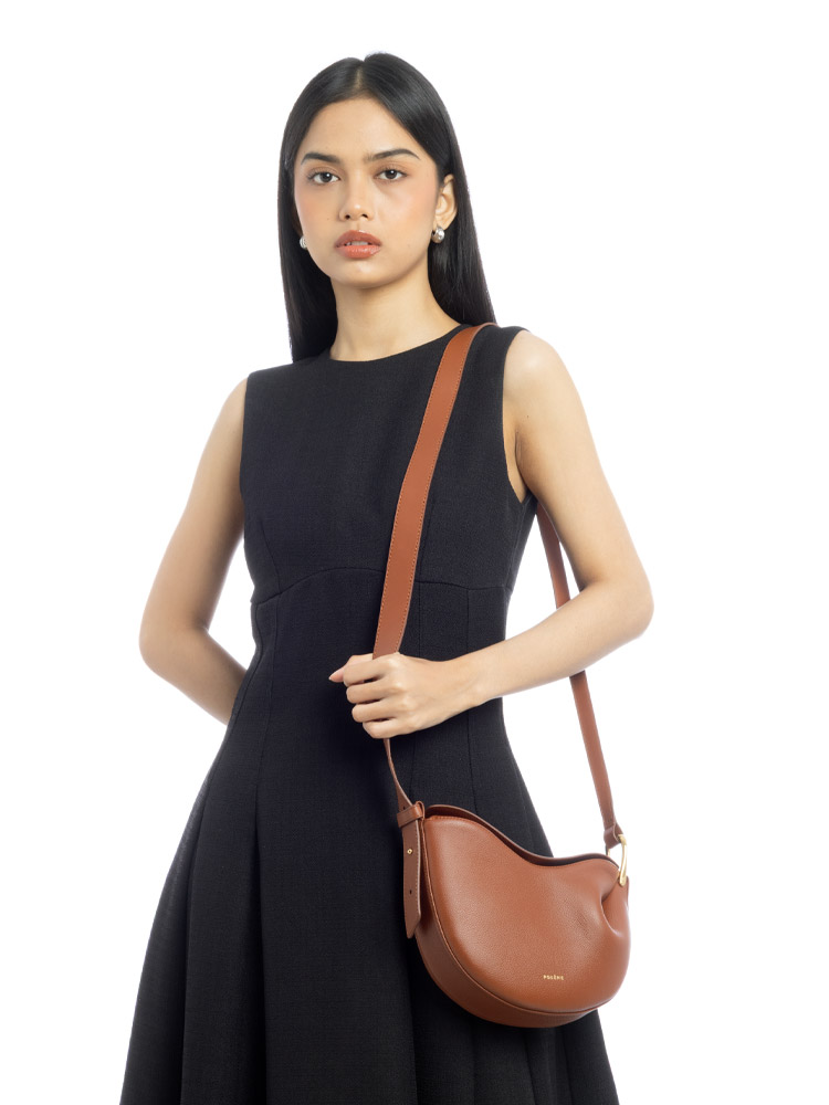 Textured Calfskin Tonca Cognac