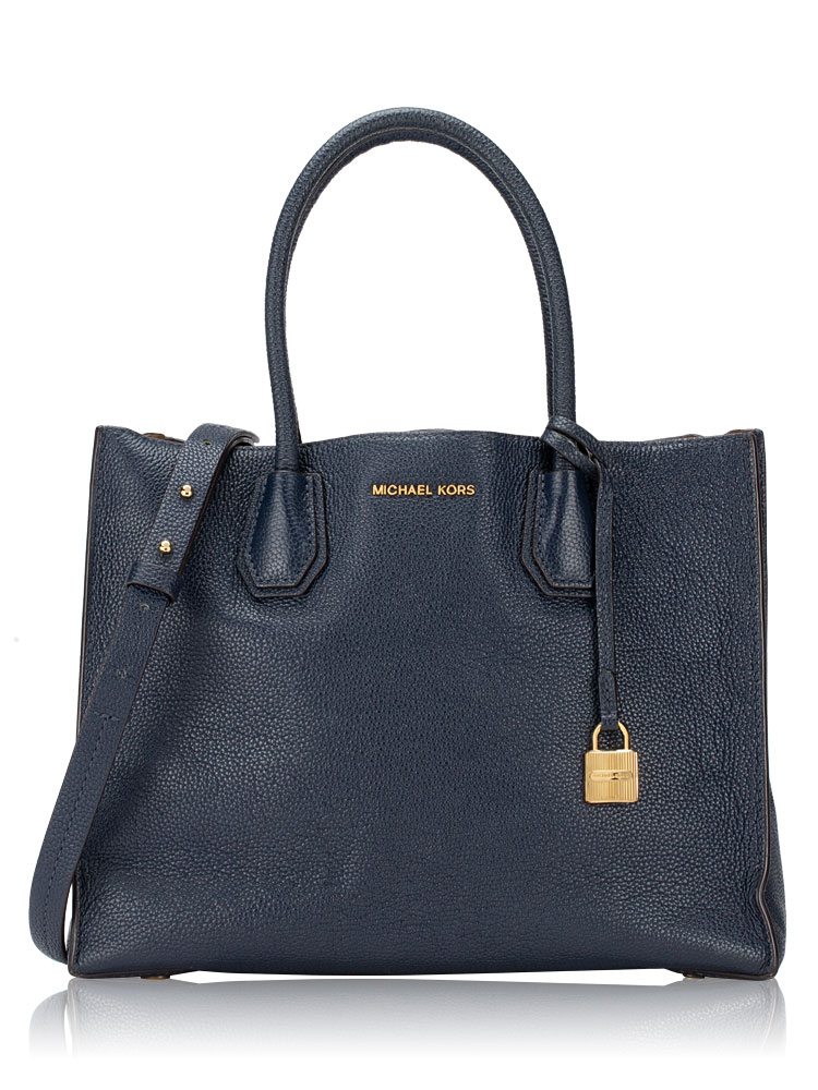 Mercer Leather Large Tote Navy