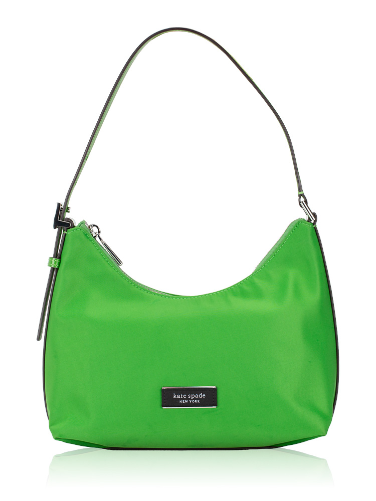 Sam Icon Nylon Small Shoulder Bag Green