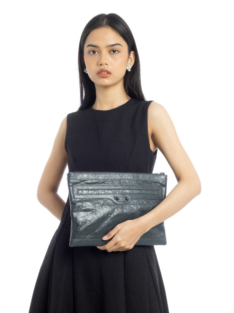 Classic Medium Clip Pouch Anthracite