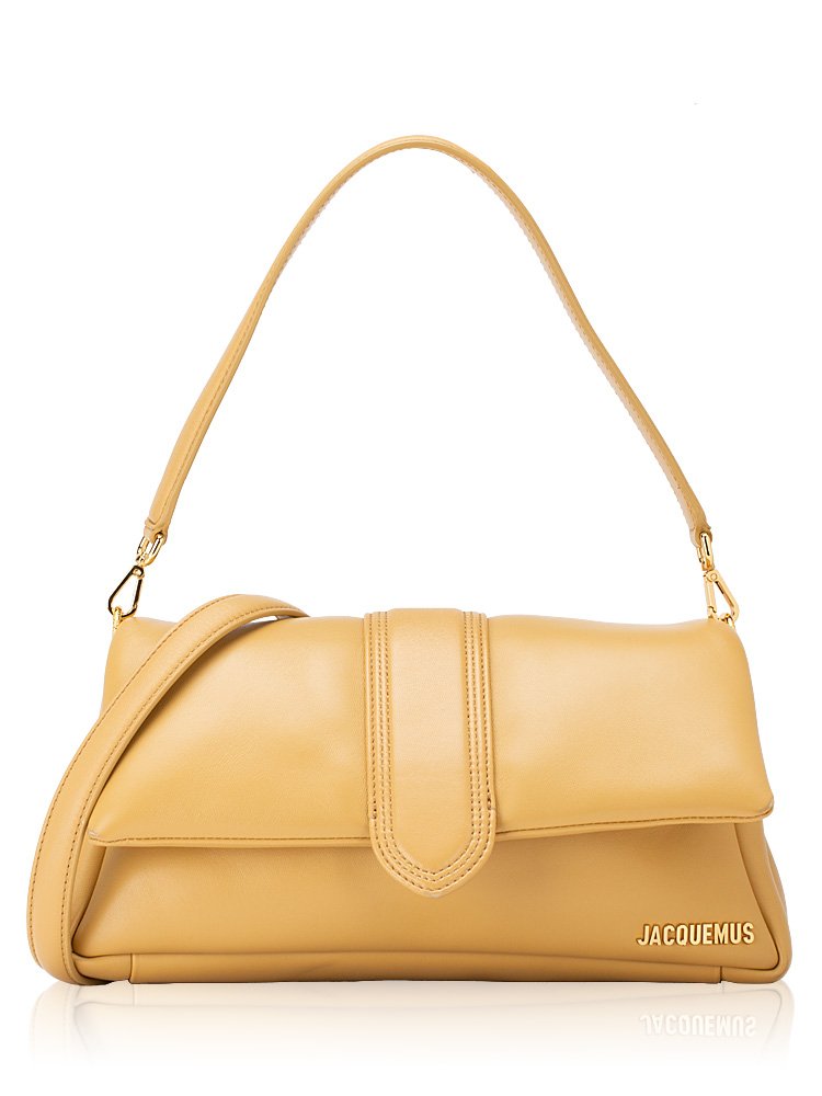 Lambskin Le Bambimou Padded Medium Flap Bag Camel