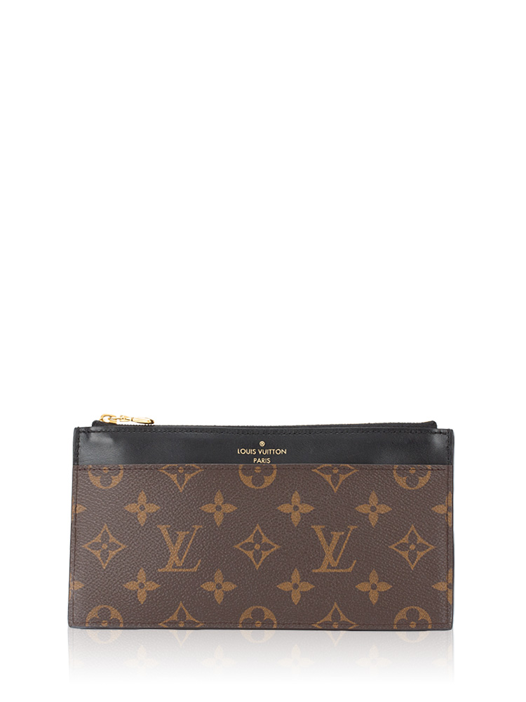 Monogram Slim Purse Black