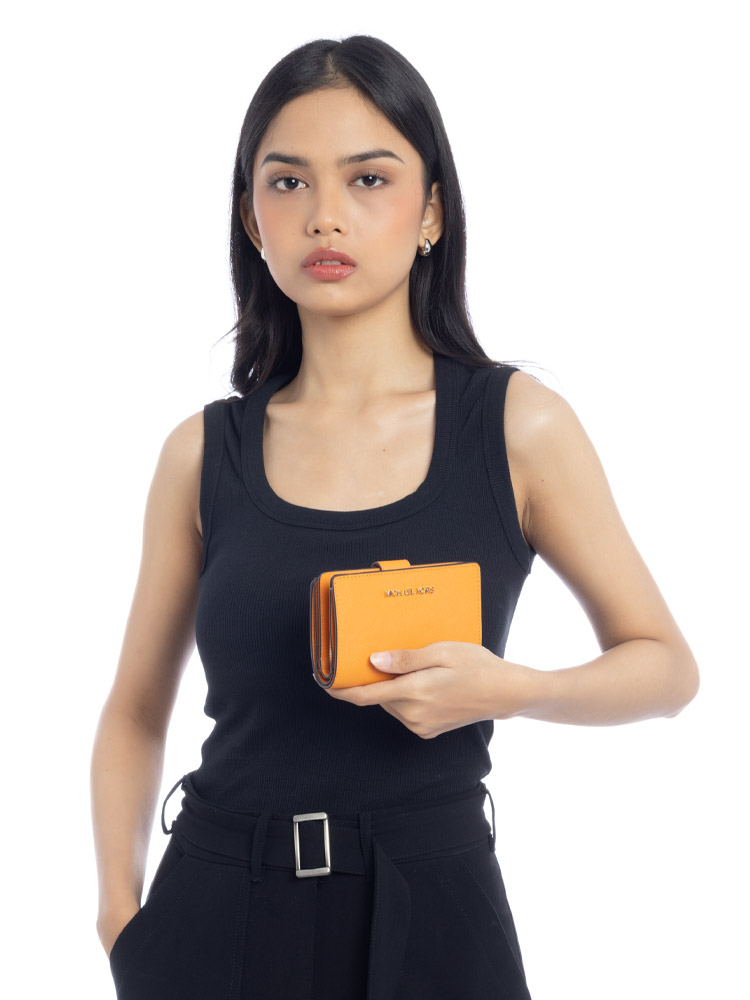 Jet Set Travel Medium Bifold Wallet Rad Orange