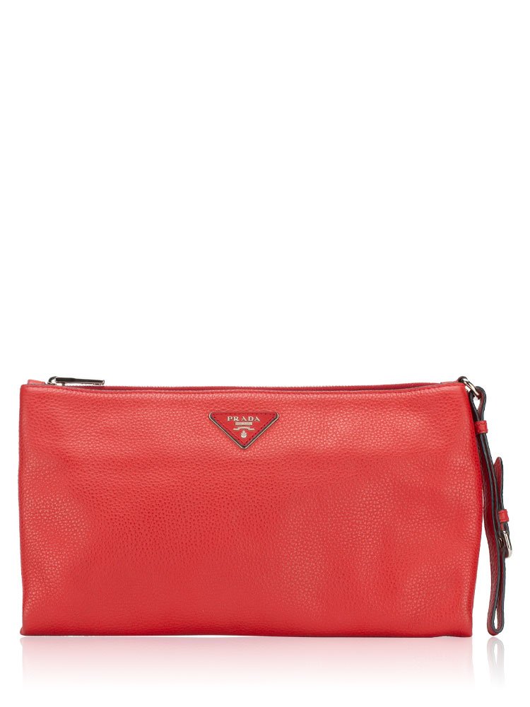 BP0866 Vitello Daino Pouch Rosso