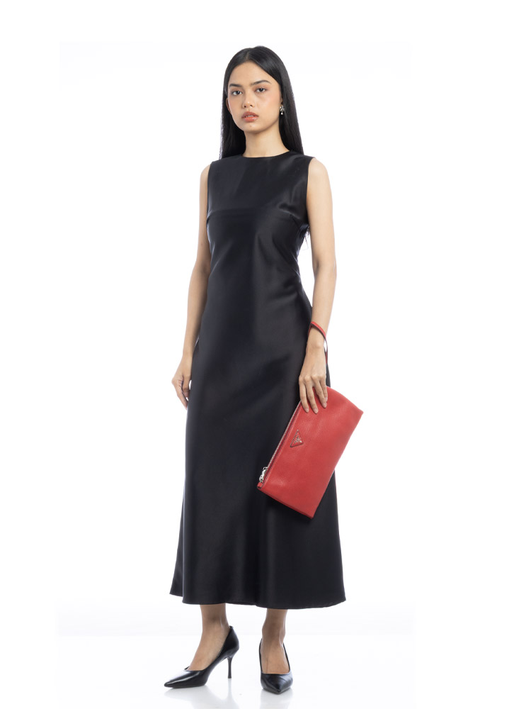 BP0866 Vitello Daino Pouch Rosso