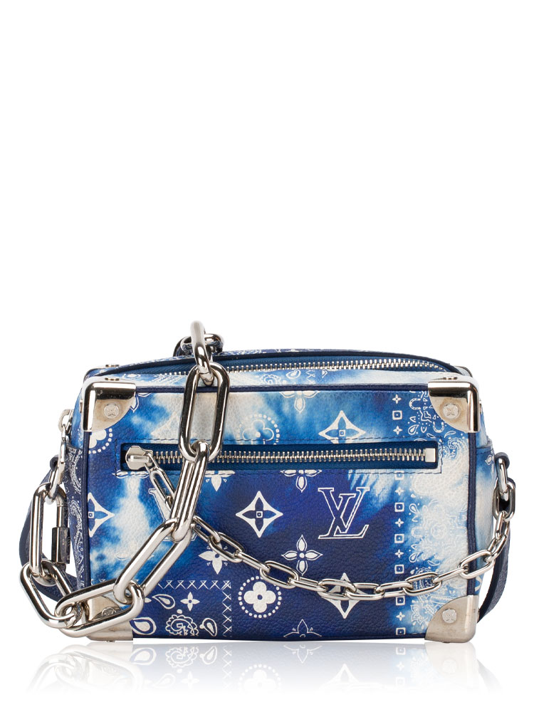 Limited Edition Monogram Bandana Mini Soft Trunk Blue