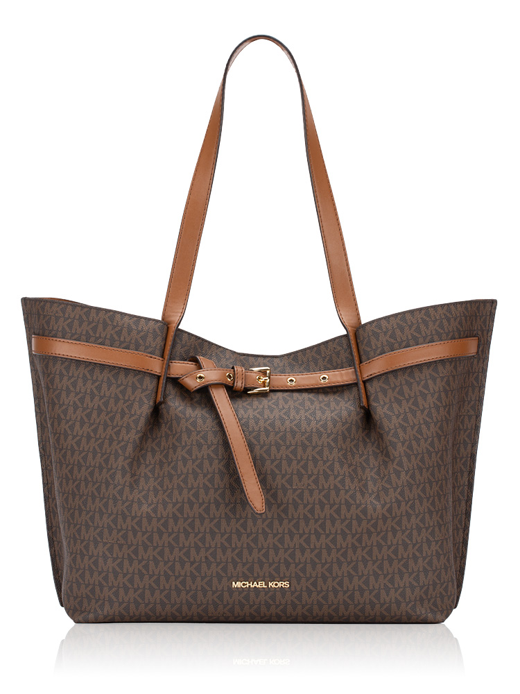 Signature Emilia Large Tote Brown
