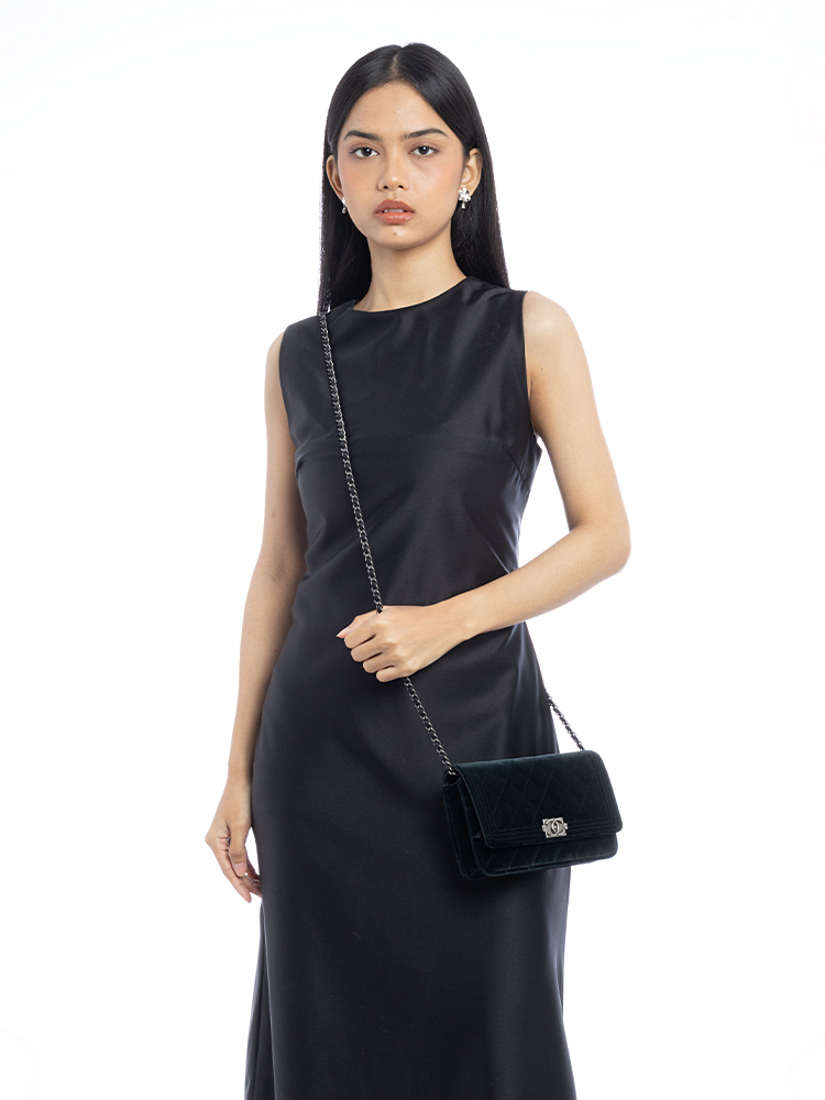 Velvet Boy Wallet On Chain WOC Black