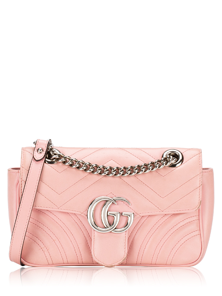 GG Marmont Matelasse Mini Shoulder Bag Wild Rose