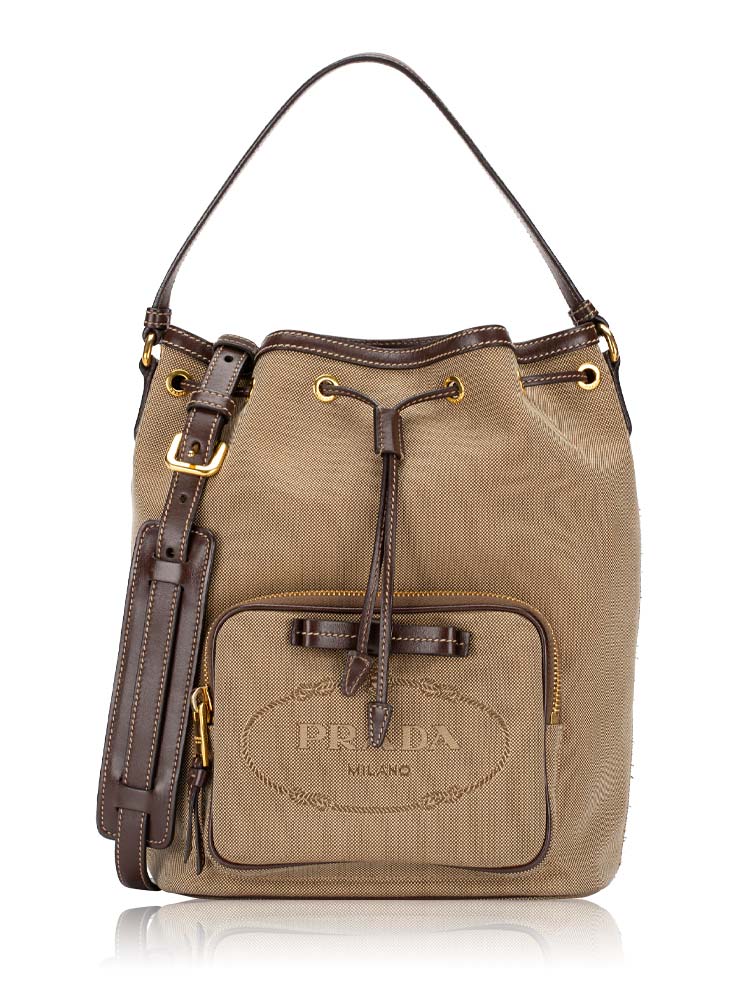 1BH097 Jacquard Logo Duet Crossbody Corda Bruciato