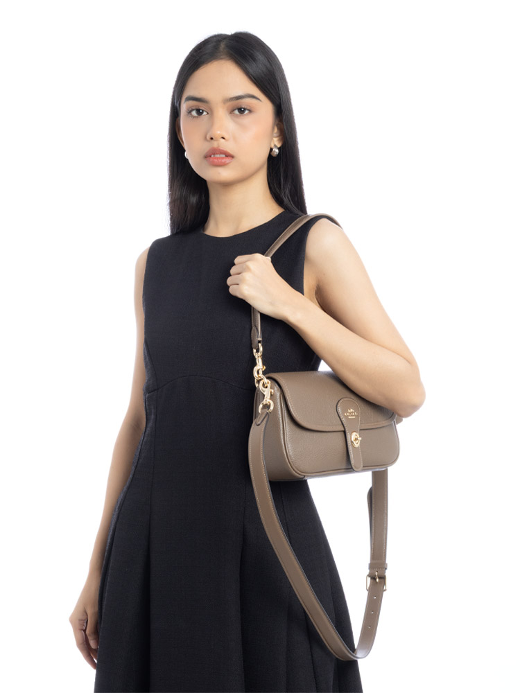 CY683 Hadley Shoulder Bag Dark Stone