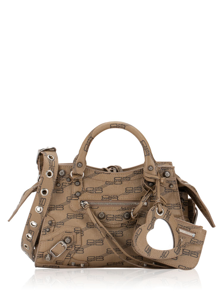 Coated Canvas BB Neo Cagole XS Beige Brown