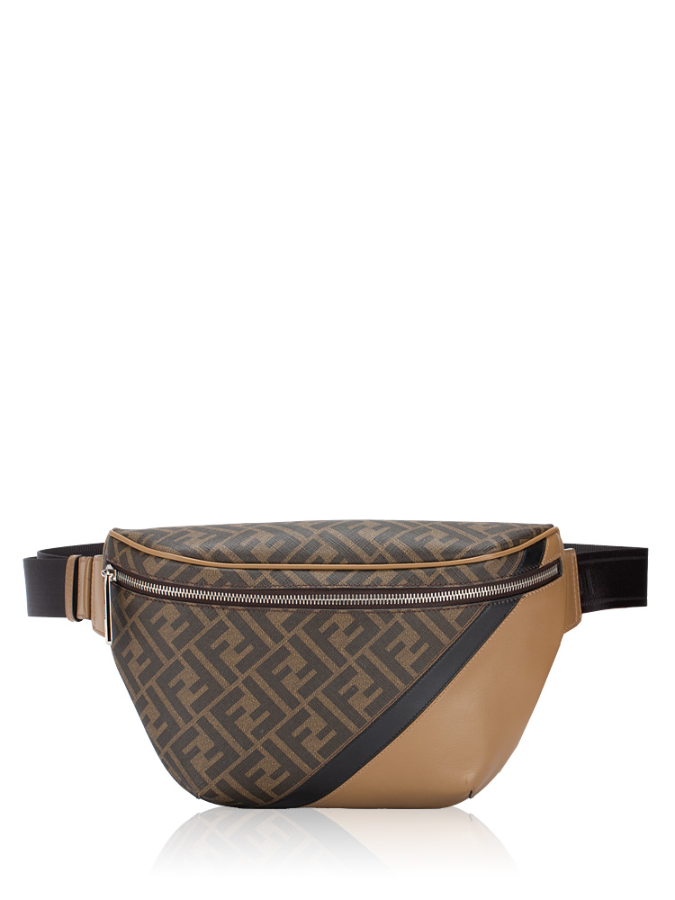 Vitello Liberty FF 1974 Diagonal Belt Bag Tobacco Miele