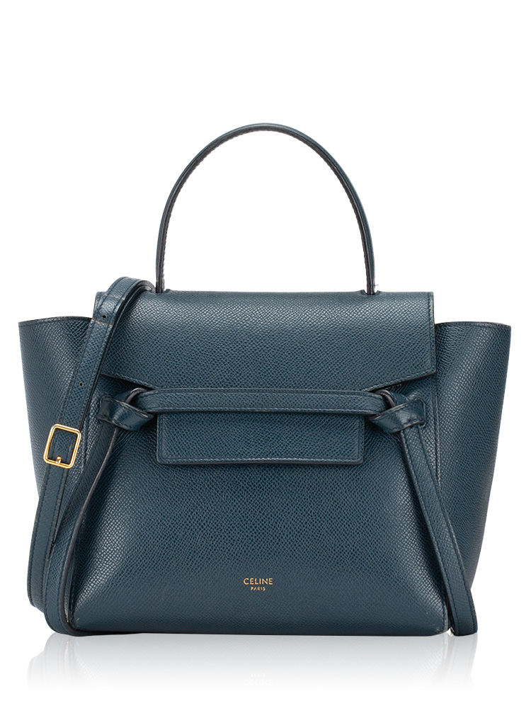 Grained Calfskin Nano Belt Bag Abbys Blue