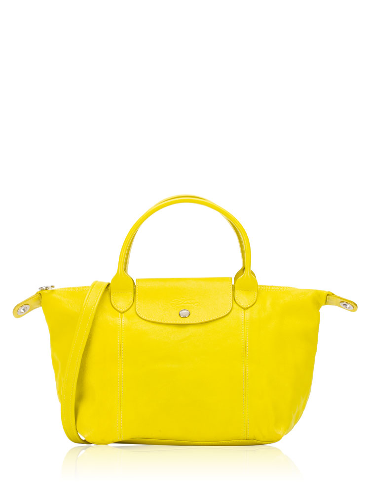 Le Pliage Cuir Small SH Lemon 