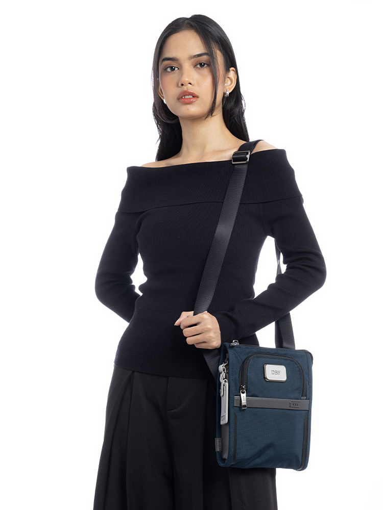 Alpha Pocket Sling Bag Navy