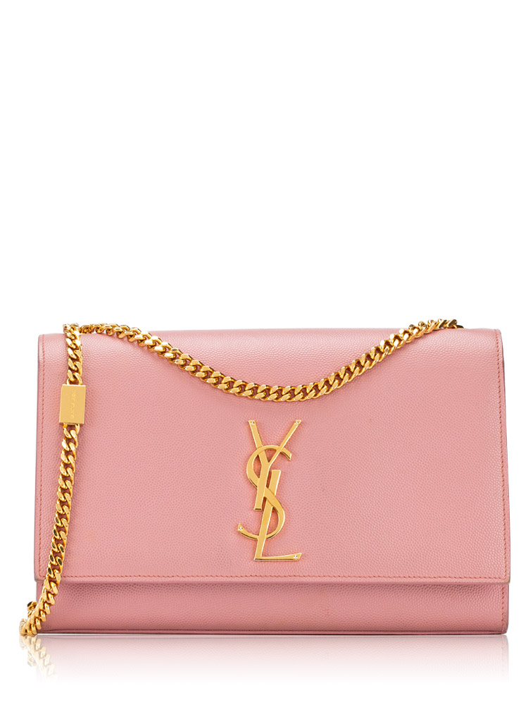 Grain De Poudre Monogram Kate Medium Shoulder Bag Dark Rose