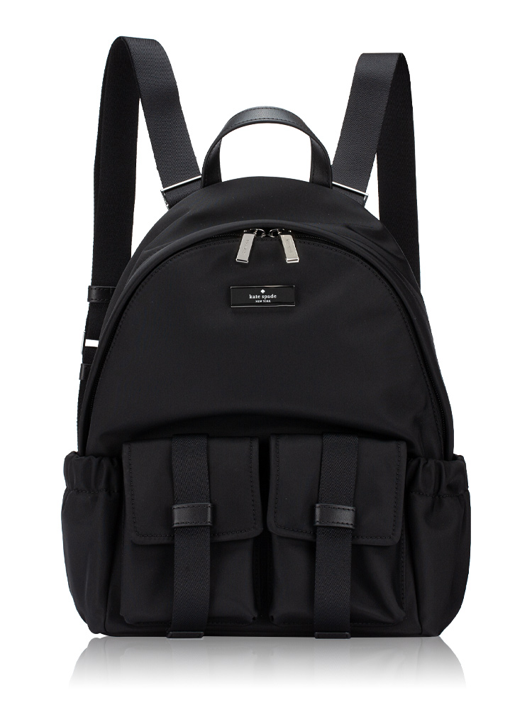 Carter Nylon Cargo Medium Backpack Black