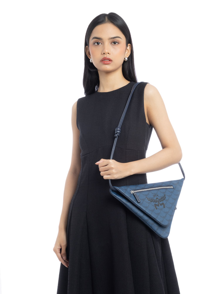 Lauretos Himmel Triangle Pouch Navy Blazer