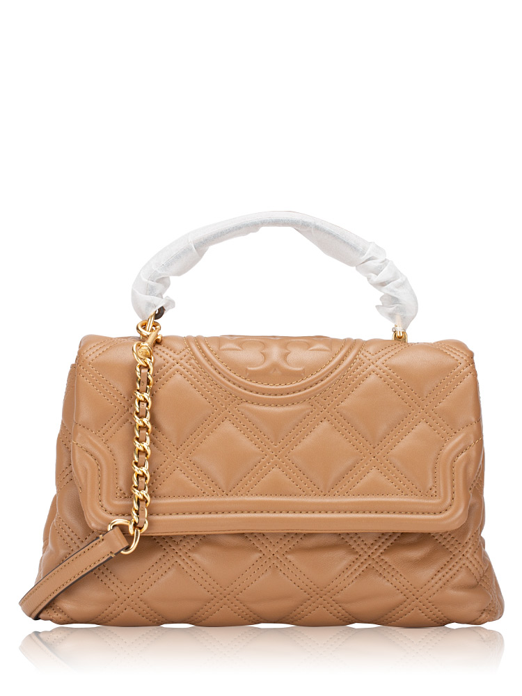 Fleming Soft Top Handle Satchel Tiramisu