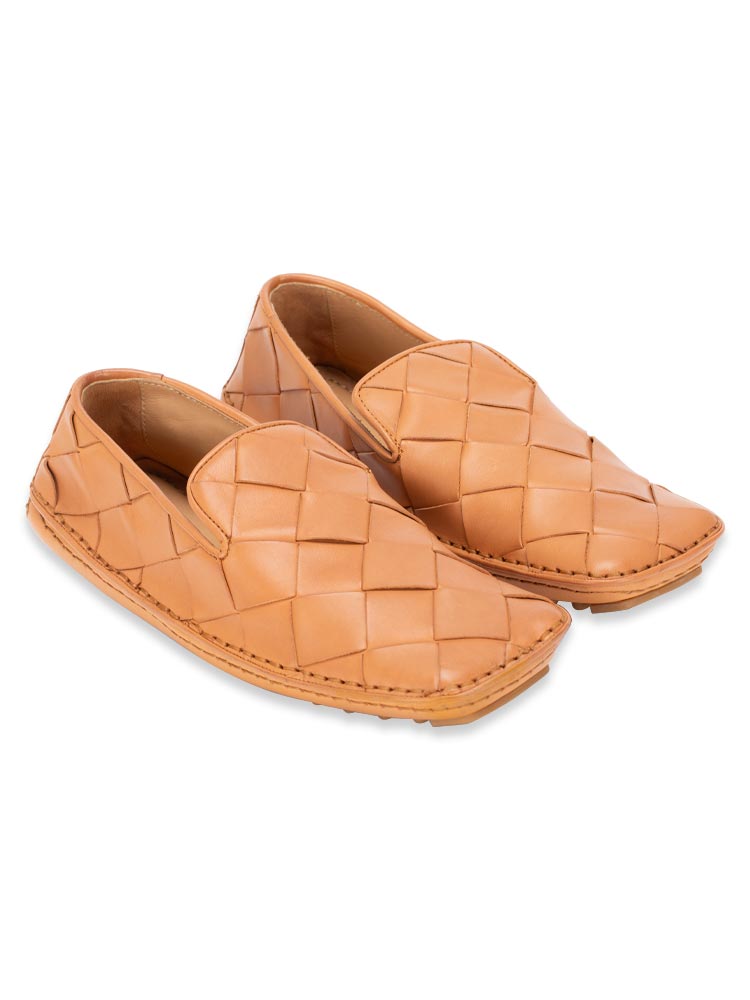 Maxi Intrecciato Douglas Loafers Light Caramel Sz 37