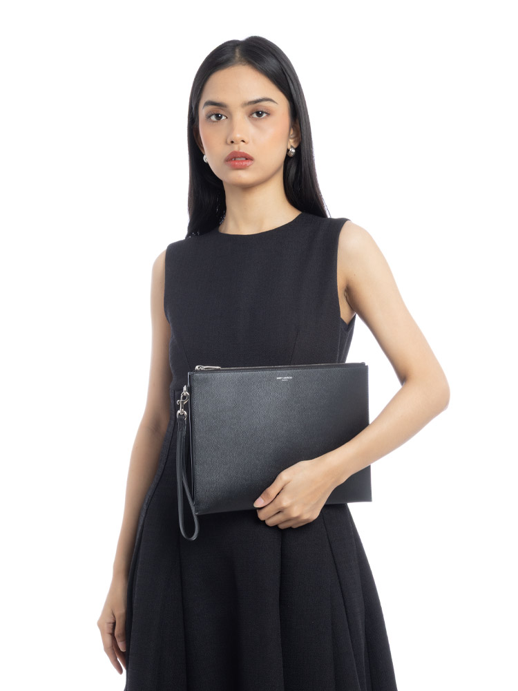 Grain De Poudre Zipped Tablet Holder Black