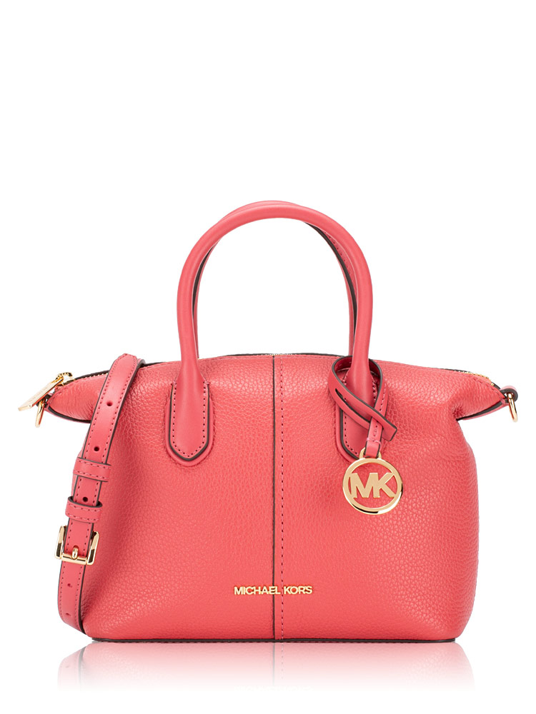 Hyde Leather Small Satchel Light Berry Sorbet