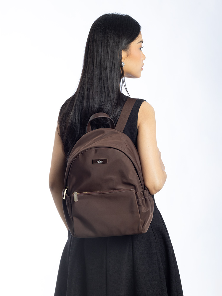 Carter Nylon Dome Backpack Hot Fudge