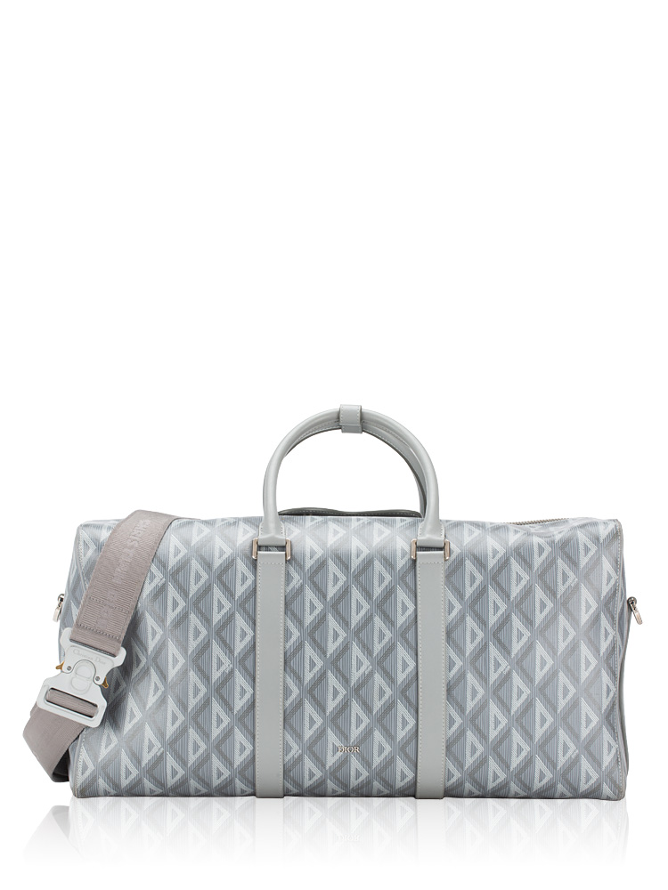 Coated Canvas CD Diamond Lingot 50 Duffle Bag Grey