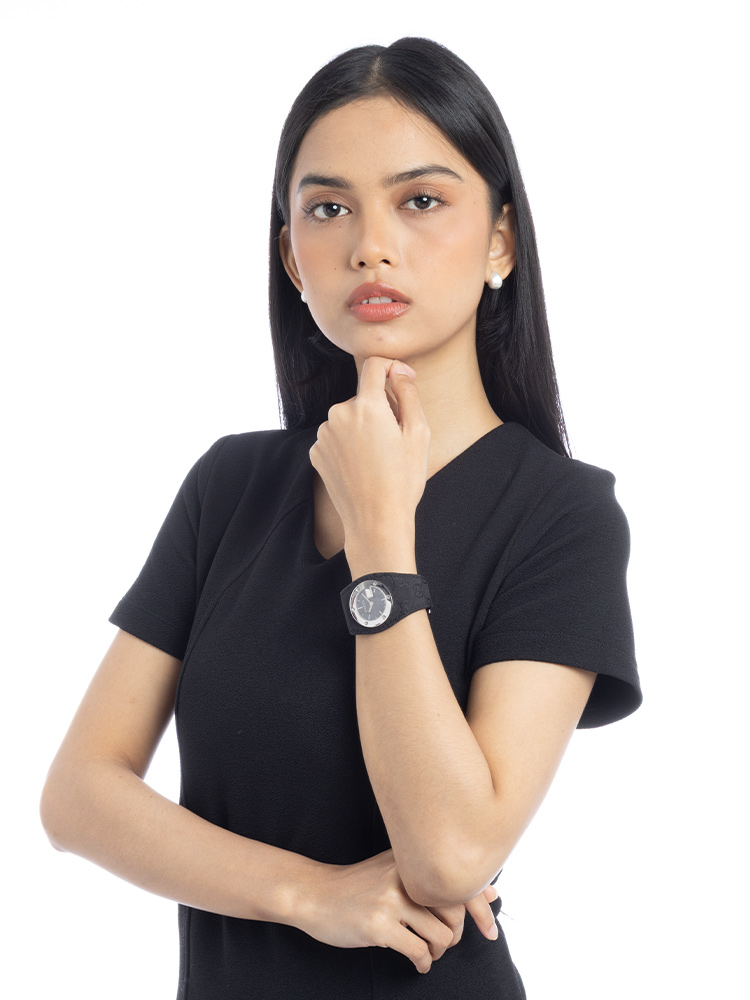 GG Canvas G-Bandeau 31mm Watch Black