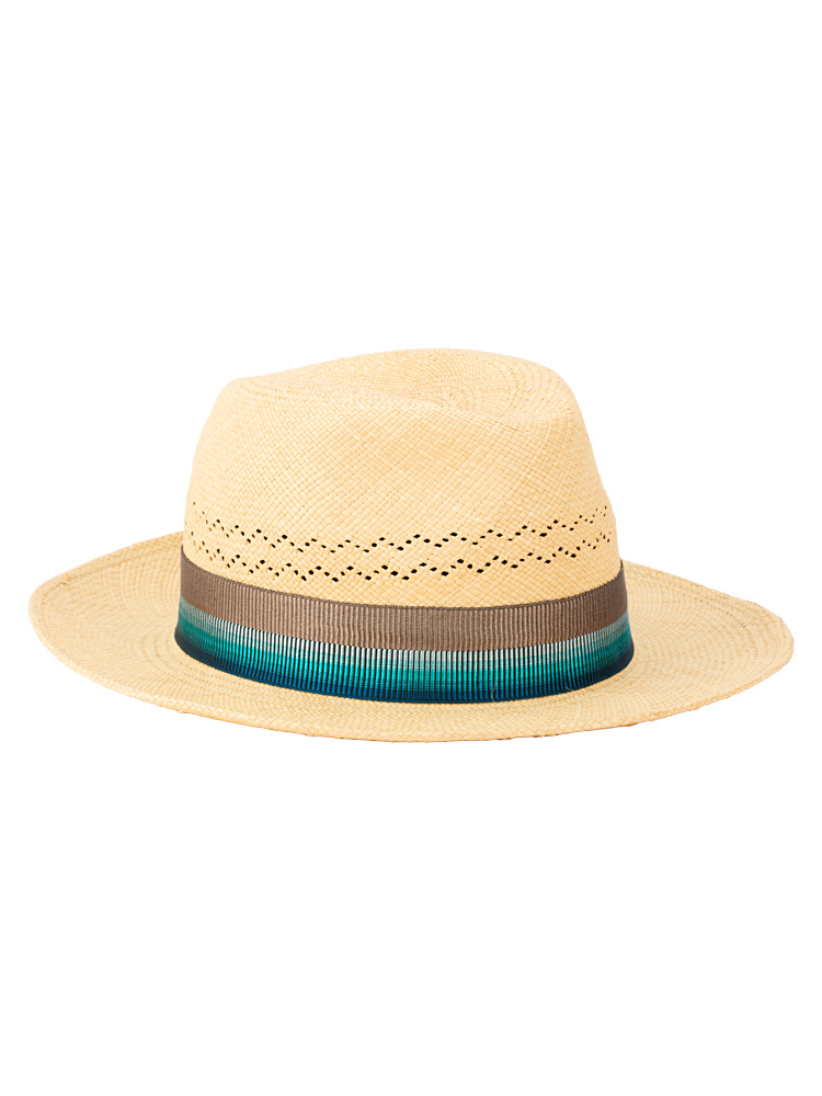 Straw Esperance Fedora Hat Blue Sz 59
