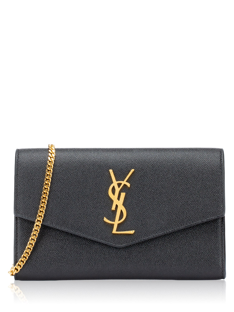 Grain De Poudre Monogram Uptown Chain Wallet Black