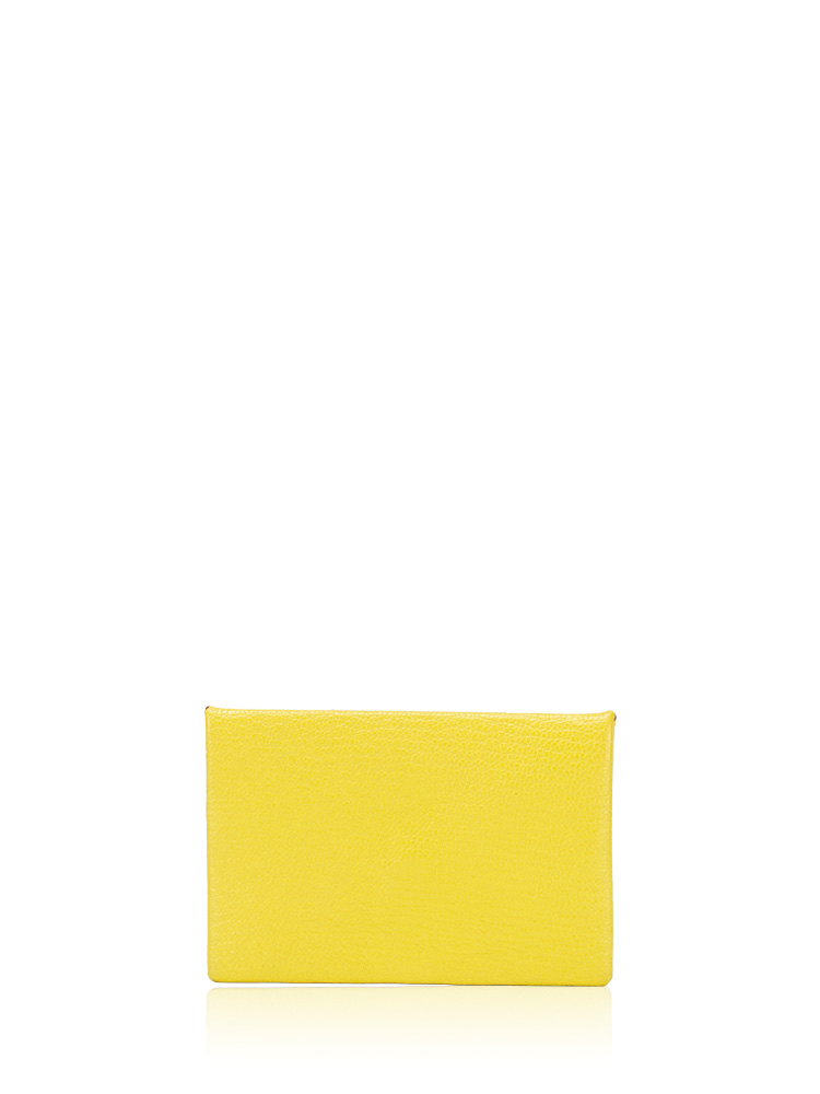Chevre Mysore Calvi Card Case Limoncello